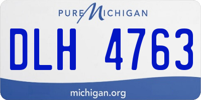 MI license plate DLH4763