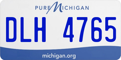 MI license plate DLH4765