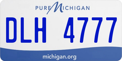 MI license plate DLH4777