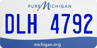 MI license plate DLH4792