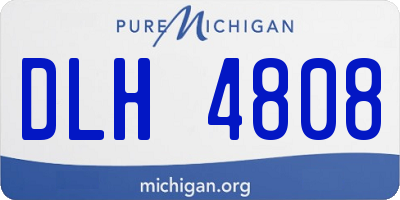 MI license plate DLH4808