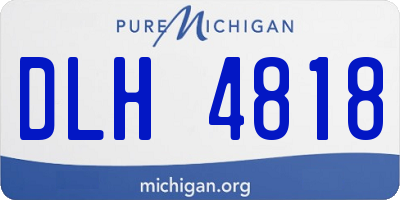 MI license plate DLH4818