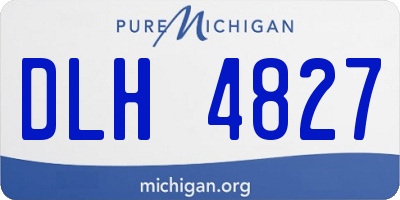 MI license plate DLH4827