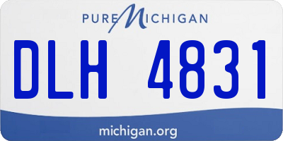 MI license plate DLH4831