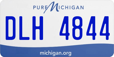 MI license plate DLH4844