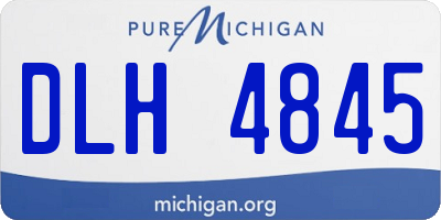 MI license plate DLH4845
