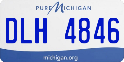 MI license plate DLH4846