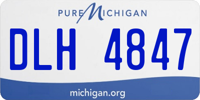 MI license plate DLH4847