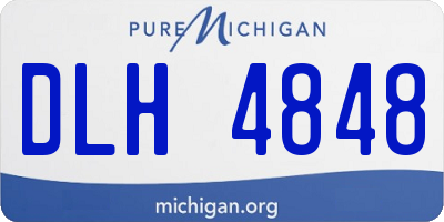 MI license plate DLH4848