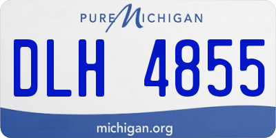 MI license plate DLH4855