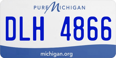 MI license plate DLH4866