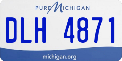 MI license plate DLH4871
