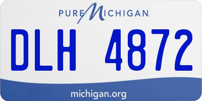 MI license plate DLH4872