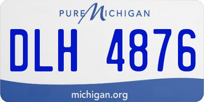 MI license plate DLH4876