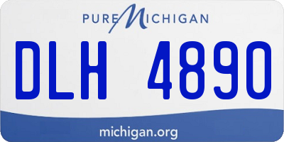 MI license plate DLH4890