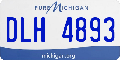 MI license plate DLH4893