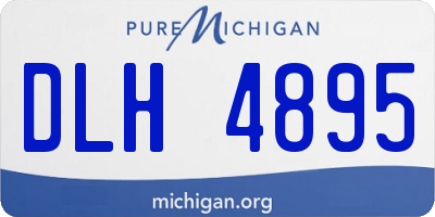 MI license plate DLH4895