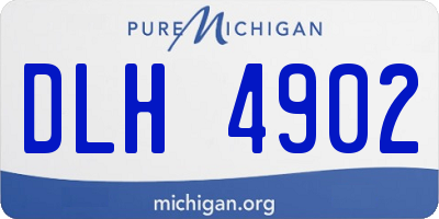 MI license plate DLH4902