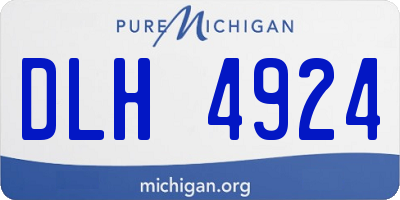 MI license plate DLH4924