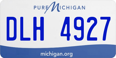 MI license plate DLH4927