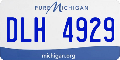 MI license plate DLH4929