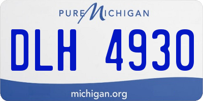 MI license plate DLH4930