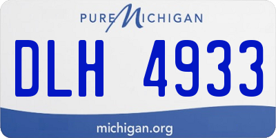 MI license plate DLH4933