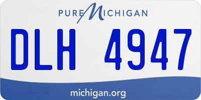 MI license plate DLH4947