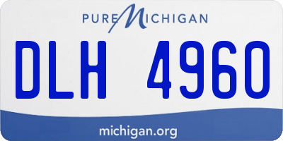 MI license plate DLH4960