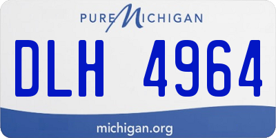 MI license plate DLH4964