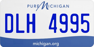 MI license plate DLH4995