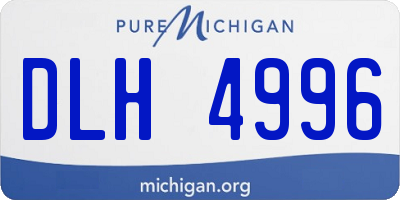 MI license plate DLH4996