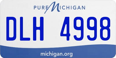 MI license plate DLH4998