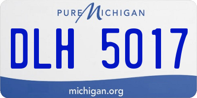 MI license plate DLH5017