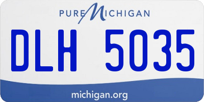 MI license plate DLH5035