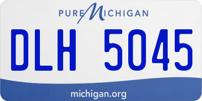 MI license plate DLH5045