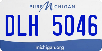 MI license plate DLH5046