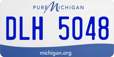 MI license plate DLH5048