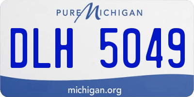 MI license plate DLH5049