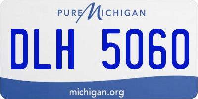 MI license plate DLH5060