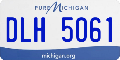 MI license plate DLH5061