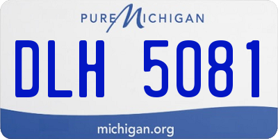 MI license plate DLH5081