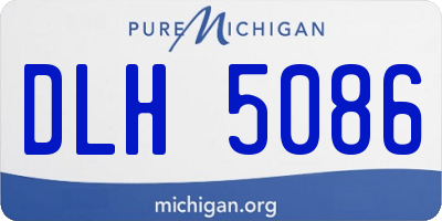 MI license plate DLH5086