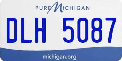 MI license plate DLH5087