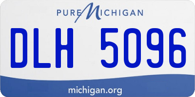 MI license plate DLH5096