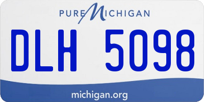 MI license plate DLH5098