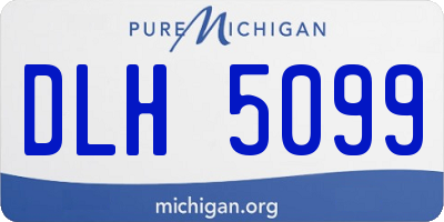 MI license plate DLH5099