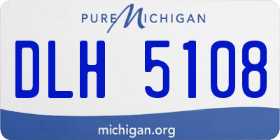 MI license plate DLH5108