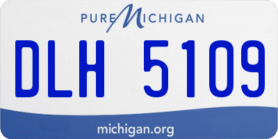 MI license plate DLH5109