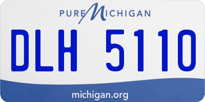 MI license plate DLH5110